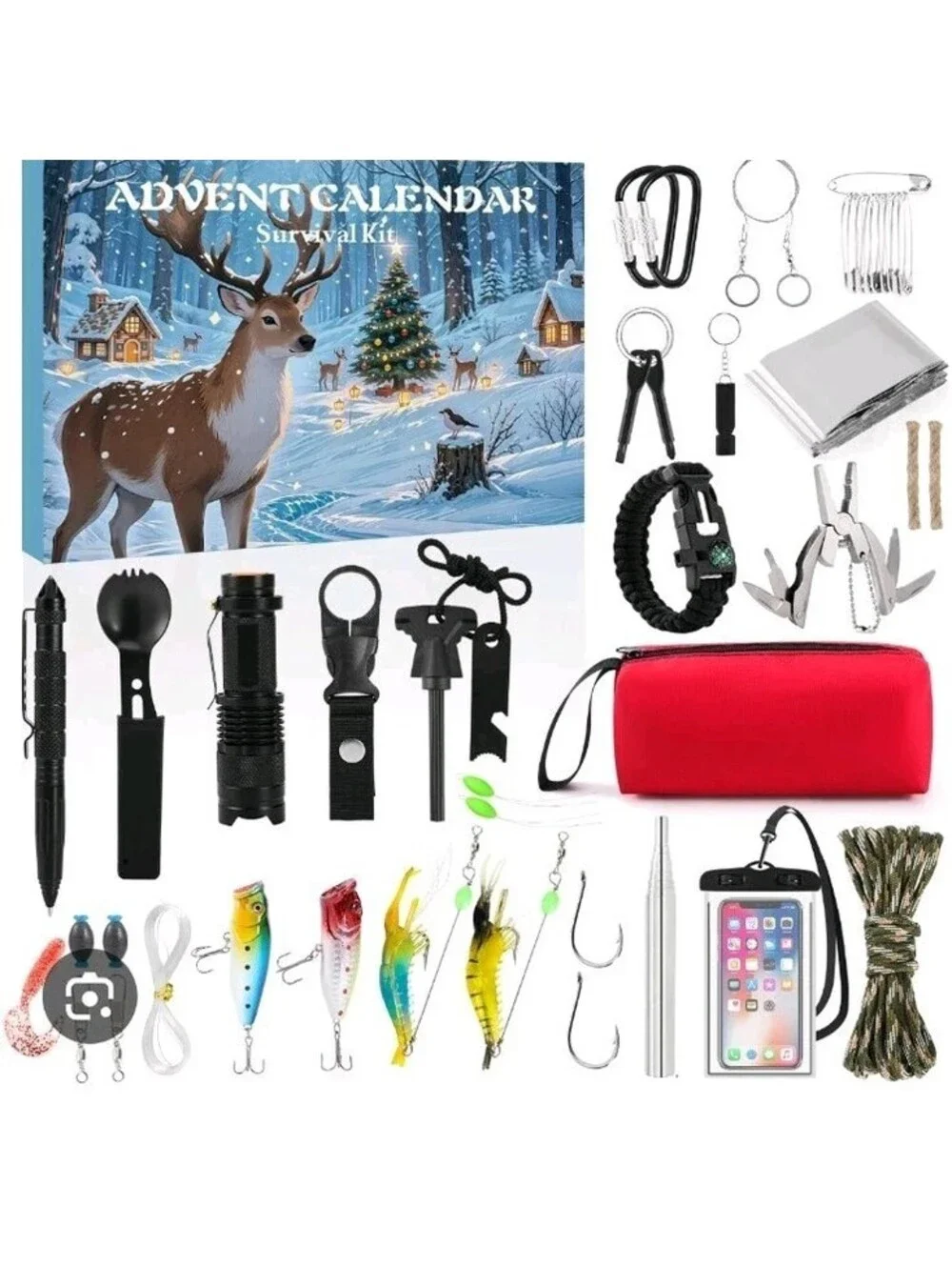 Advent calendar survival kit